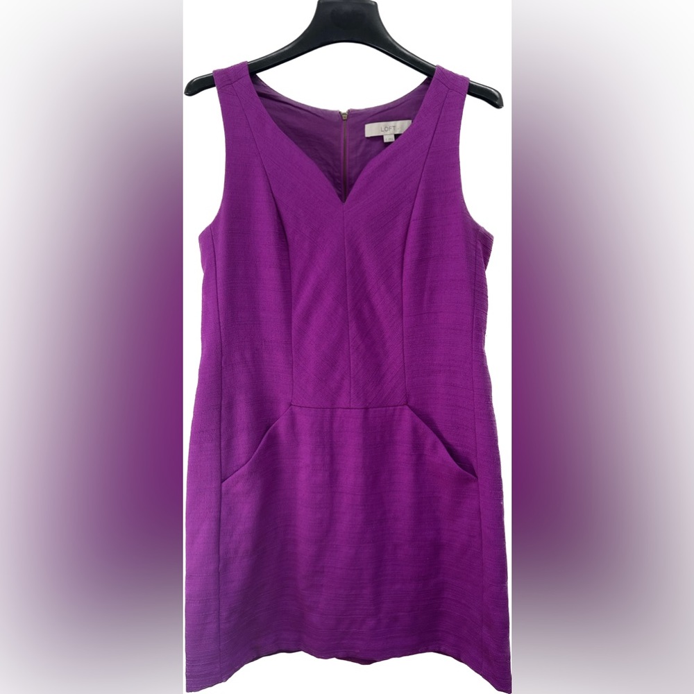 Ann Taylor LOFT | Purple Pocket Dress